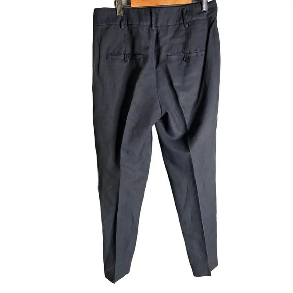 Vince Linen Blend Pants Dark Navy Blue Size 4 - Picture 3 of 6